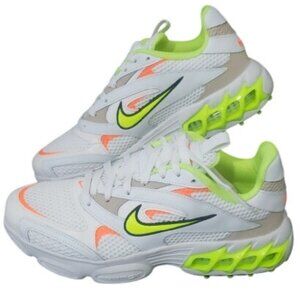 New Nike Womens Zoom Air Fire White Neon Chunky Sneakers Size 8 Casual Everyday